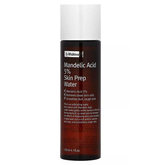 BY WISHTREND Mandelic Acid 5% Skin Prep Water Facial Exfoliate AHA Toner 4 oz - Picture 1 of 4